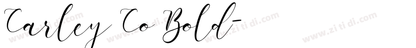 Carley Co Bold字体转换